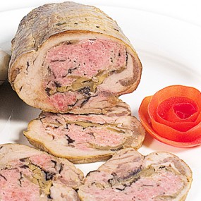 Arrosto di vitello al radicchio