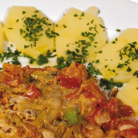 Braciole di maiale piccanti al curry