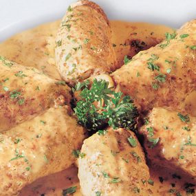 Involtini di tacchino ai funghi