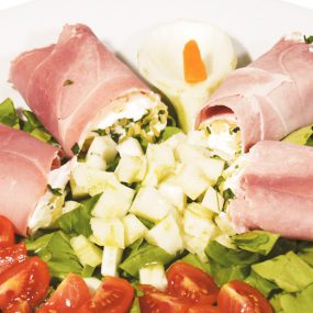 Prosciutto cotto ripieno di riso