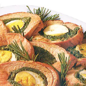 Rollè di suino al forno con le erbe